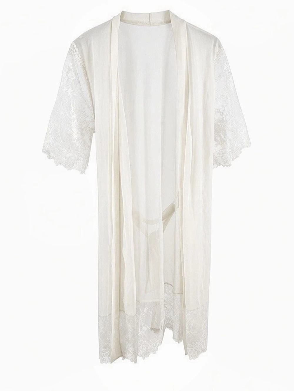 Vintage Lace Robe - Picture 2 of 4